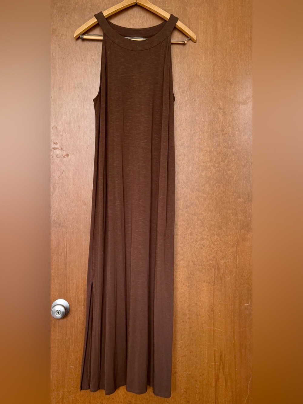 J Jill Halter Maxi Dress with Pockets, M Petite